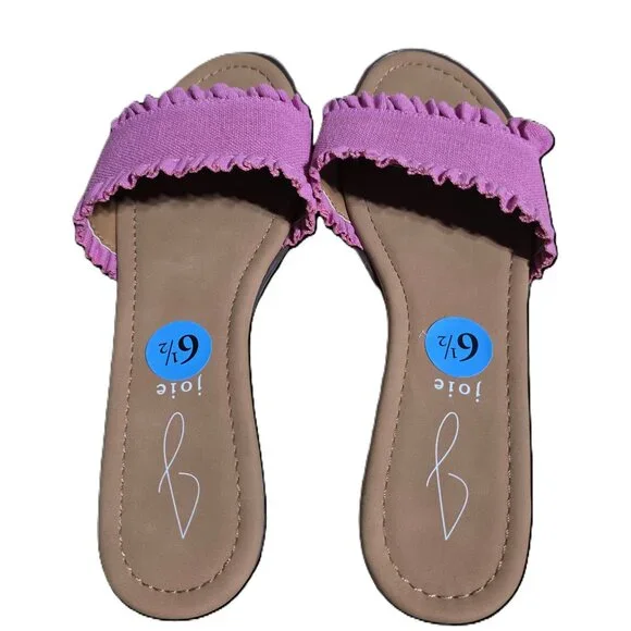 Joie Eidel Ruffled Slide Sanals - Picture 2 of 3